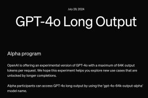 OpenAI公布了两个重量级更新:GPT-4o Voice Mode语音模式与GPT-4o Long Output