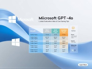 微软GPT-4o价格解析,2025年4月最新订阅方案与省钱技巧