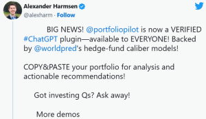 OpenAI又放大招，ChatGPT插件将全面开放，这是首个官方认证的“投资Plugin”